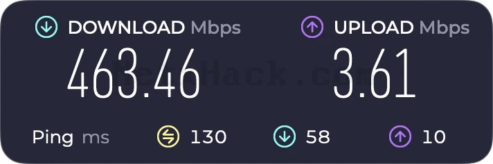 테스트 하기 전 VPN 미접속 상태