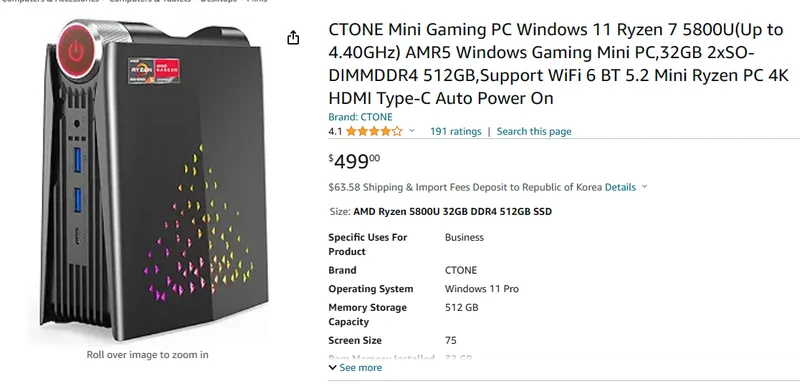CTONE Backdoor Mini PC 중국 미니PC 컴퓨터 백도어 악성코드