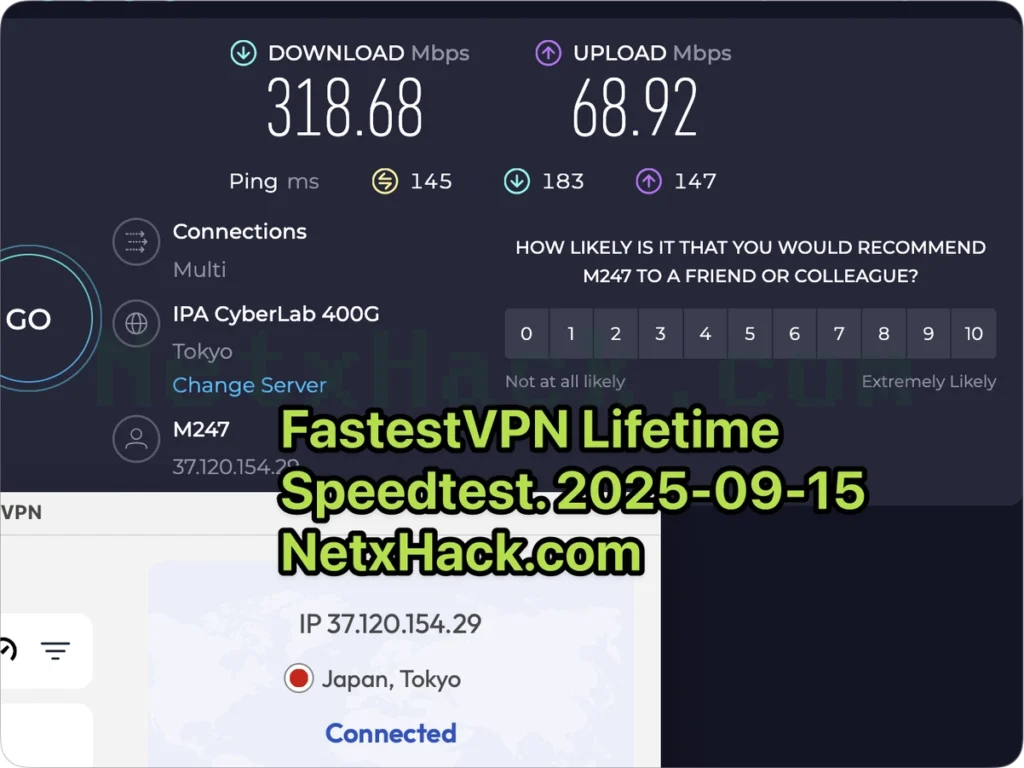 FastestVPN 속도